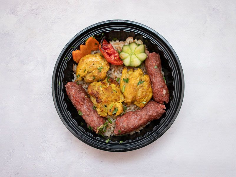 El Hoda Meal 3 Pieces Kofta With 3 Pieces Tawook